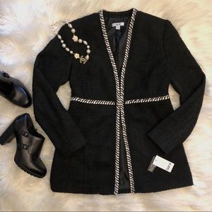 NWOT Bar III Blazer - Jacket Black & White Size 6